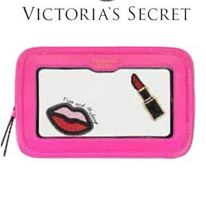 Victoria's Secret Cosmetic Case Clear Pink
Patches Beauty Travel Makeup …